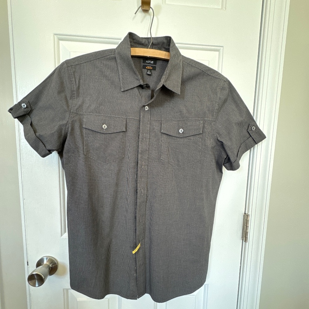 2 men’s button downs - medium - Apt 9